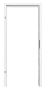 Frontansicht von GARANT Zarge für Wohnungseingangstüren D354-60 Designer White Resopal mit eckiger Kante