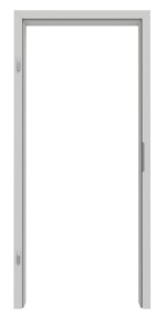 Frontansicht von GARANT Zarge D92-60 Dove Grey Resopal mit eckiger Kante