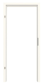 Frontansicht von GARANT Zarge für Wärmeschutztüren 0105-60 Pearl White CePaL mit kleiner Rundkante
