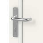 Detail Oberfläche von Kunststoff Nebeneingangstür F001 Optima ohne Glasausschnitt