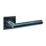 INTERSTEEL Türgriff Q 04 Anthrazit mit Quadratrosette