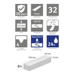 Ansicht von EGGER Klick-Designboden Camden Eiche weiss Classic Aquadura Bild 7