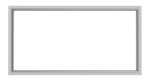 Frontansicht von Durchblickfenster Isolierglas HW-D-ISO mit zweiteiliger Umfassungszarge - Hörmann in RAL 7035