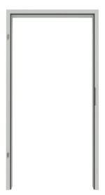 Frontansicht von HÖRMANN Stahl-Futterzarge VarioFix Express für alle Wandtypen