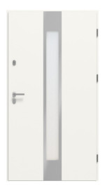 Frontansicht innen von Stahl Nebeneingangstür NEPTUN S68 2Z mit Glasausschnitt