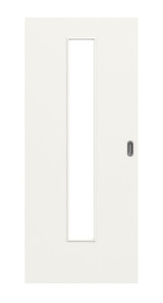 Frontbild von Weiß RAL 9016 LA 24 Basic Durat Schiebetür - Huga