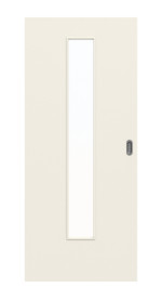 Frontbild von Weiß ähnlich RAL 9010 LA 24 Basic Lack Schiebetür - Huga