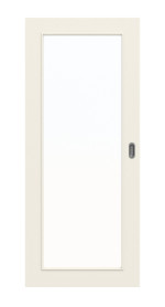 Frontbild von Weiß ähnlich RAL 9010 LA 27 Basic Lack Schiebetür - Huga