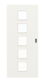 Frontbild von Weiß ähnlich RAL 9016 LA 5 Basic Lack Schiebetür - Huga