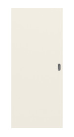 Frontbild von Weiß ähnlich RAL 9010 Basic Lack Schiebetür - Huga