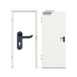 Komplettset-Ansicht von GARANT Rauchschutztür-Set T30 Weißlack RAL 9016 CePaL inkl. Zarge