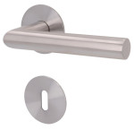 1. Bild von SÜDMETALL Türgriff München-R Edelstahl satiniert Flachrosette Magnet Flat 