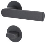 3. Bild von SÜDMETALL Türgriff München-R Pashmina Grau Flachrosette Magnet Flat 