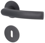 1. Bild von SÜDMETALL Türgriff Bochum-R Pashmina Grau Flachrosette Magnet Flat 