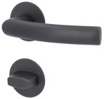 3. Bild von SÜDMETALL Türgriff Bochum-R Pashmina Grau Flachrosette Magnet Flat 
