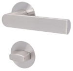3. Bild von SÜDMETALL Türgriff Erlangen-R Edelstahl satiniert Flachrosette Magnet Flat 