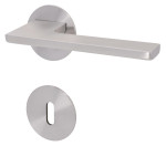 1. Bild von SÜDMETALL Türgriff Lübeck-R Edelstahl-satiniert Flachrosette Magnet Flat