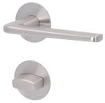 3. Bild von SÜDMETALL Türgriff Suhl-R Edelstahl satiniert Flachrosette Magnet Flat 