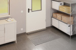 Milieubild Garage mit Metallregal, Schrank und Aluprofilmatte ROYAL Rips T05PP grau / Minibürste MB02 grau - Entrada