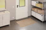 Milieubild Garage mit Metallregal, Schrank und Aluprofilmatte ROYAL Rips T11PP kokos / Minibürste MB02 grau - Entrada