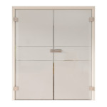 Listing-Ansicht von GARANT Ganzglas Doppelflügeltür Riva RI8.1 Siebdruck-Veredelung