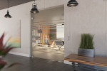 Milieubild von Selina Motiv klar 2-flg. Glaspendeltür mit Oberlicht DORMA Mundus BTS Variante 10 - Erkelenz