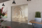 Milieubild von Lira Motiv klar 2-flg. Glaspendeltür mit festem Seitenteil DORMA Mundus BTS Variante 5 - Erkelenz