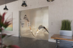 Milieubild von Sinus 2 Motiv klar 2-flg. Glaspendeltür mit festem Seitenteil DORMA Mundus BTS Variante 5 - Erkelenz