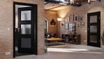 Main-Milieuansicht von Schwarz RAL 9005 LA 11 Mattlack Basic Innentür - Huga