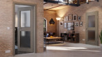 Main-Milieuansicht von Hygge Grau RAL 7037 LA 12 Mattlack Basic Innentür - Huga