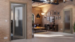 Main-Milieuansicht von Hygge Grau RAL 7037 LA 27 Mattlack Basic Innentür - Huga