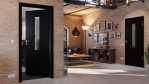 Main-Milieuansicht von Schwarz RAL 9005 LA-4 Lack Basic Innentür - Huga