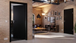 Main-Milieuansicht von Schwarz RAL 9005 Mattlack Basic Innentür - Huga