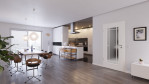 Main-Milieuansicht von HUGA Innentür Landhaus 1 Weißlack Classic mit Lichtausschnitt LA Lugano