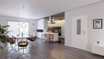 Main-Milieuansicht von HUGA Innentür Landhaus 5 Weißlack Classic mit Lichtausschnitt LA