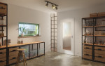 Main-Milieuansicht von GARANT Schallschutztür D354-60 Designer White Resopal mit Lichtausschnitt LA-2