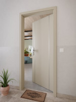 CloseUp-Milieuansicht von GARANT Wohnungseingangstür Aura 851 Matt Seidengrau 7044 G-TEC