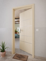 CloseUp-Milieuansicht von GARANT Wohnungseingangstür Corona 833 Authentic Sand CePaL