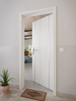 CloseUp-Milieuansicht von GARANT Wohnungseingangstür Corona 851 Authentic Grigio CePaL