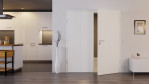 Front-Milieuansicht von CLASSEN Doppelflügeltür Dynamic 3.29 Weißlack RAL 9016 inkl. Zarge