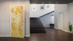 Milieubild 3 von Alfons Mucha Reproduktion auf eigener Innentür Schwertlilie