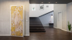 Milieubild 3 von Alfons Mucha Reproduktion auf eigener Innentür Lilie