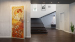 Milieubild 3 von Alfons Mucha Reproduktion auf eigener Innentür Topas
