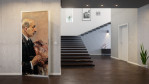 Milieubild 3 von Max Liebermann Reproduktion Selbstbildnis mit Palette