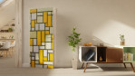 Milieubild 2 von Piet Mondrian Reproduktion Komposition in Grau und Ocker