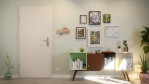 Front-Milieuansicht von GARANT Wohnungseingangstür 0160-60 Silver Grey CePaL