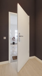 Front-Milieuansicht von GARANT Wohnungseingangstür Authentic Bianco CePaL