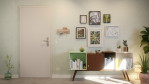 Front-Milieuansicht von GARANT Wohnungseingangstür D92-60 Dove Grey Resopal
