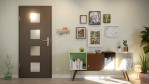 Front-Milieuansicht von GARANT Wohnungseingangstür 10622-60 Ebony CePaL mit Lichtausschnitt LA-10