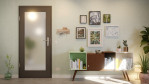 Front-Milieuansicht von GARANT Wohnungseingangstür 10622-60 Ebony CePaL mit Lichtausschnitt LA-3